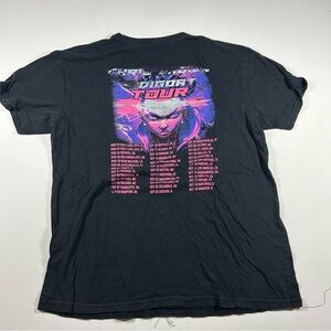 Black Pyramid Chris Brown Indigoat Tour Black Mens XL HipHop R&B Distressed